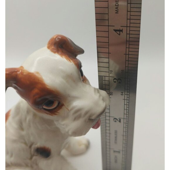 Vintage Lefton Japan Hand-Painted Ceramic Jack Russell Dog Figurine 4 inches - Picture 8 of 10